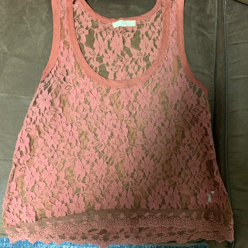 Lace SeeThru Tank Top